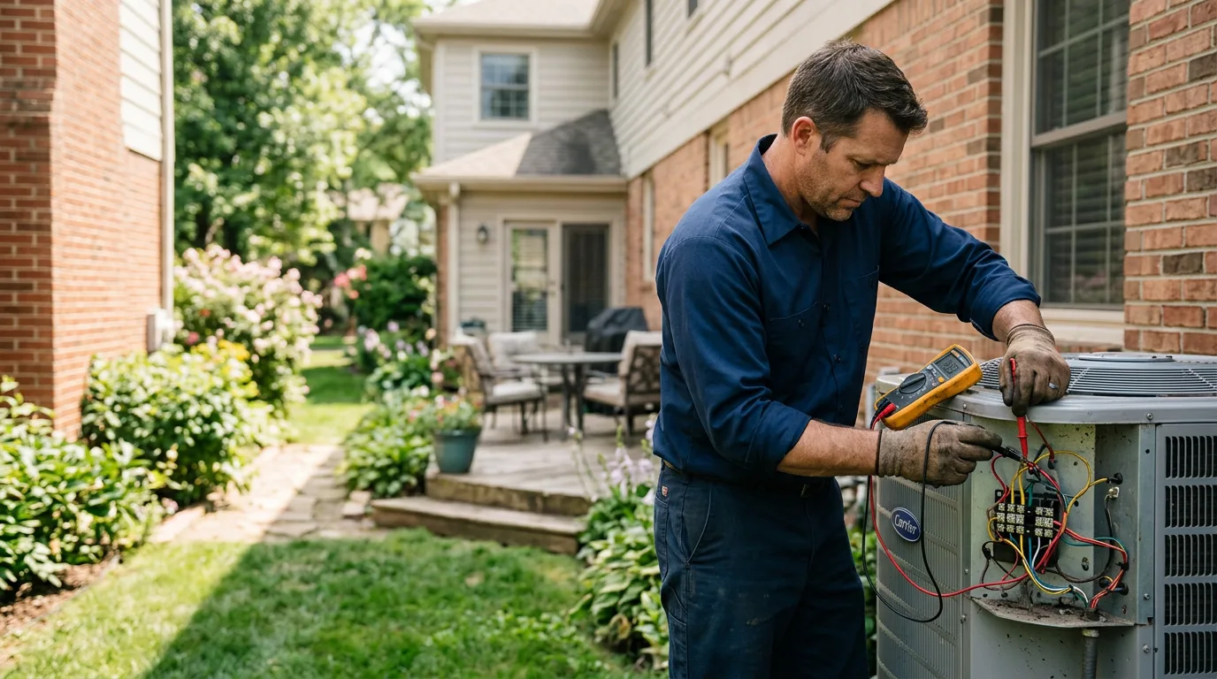 HVAC technician working near Lewiston, NY